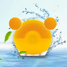 Силиконовая многофункциональная электрическая Очищающая щетка для лица, для мытья лица, вибрация, удаление черных точек, очищающее средство для пор