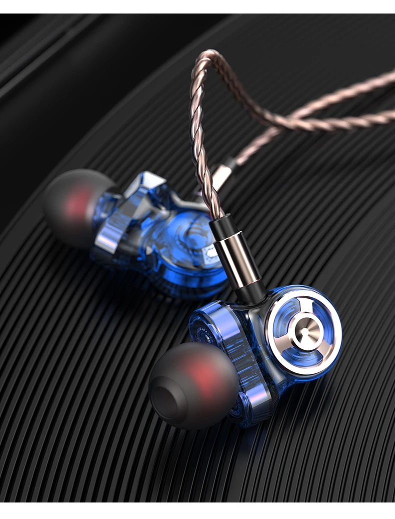 Caletop Super Bass 6 драйвер в ухо наушники стерео HIFI музыка спортивные наушники для бега с микрофоном Шумоподавление для телефонов