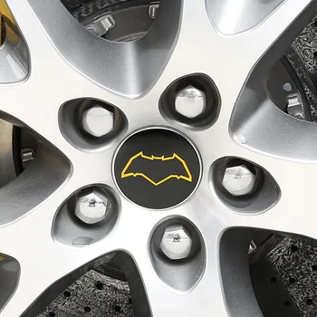 

2PC/Set Car Sticker Styling Auto Hub Decorative Sticker Super Hero Car Wheel Center Hub Cap Cover Sticker Rim Car Accessories