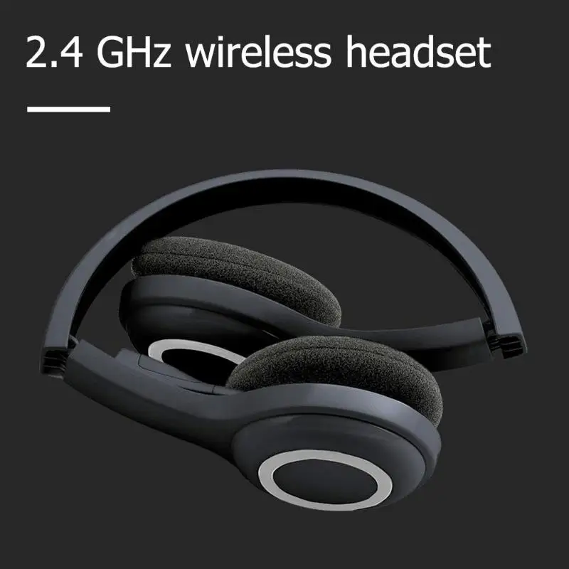 Logitech H600 2 4GHz Wireless Gaming Headset Portable Over The Head Gaming Stereo Headphones Fordable Earphones with Microphone