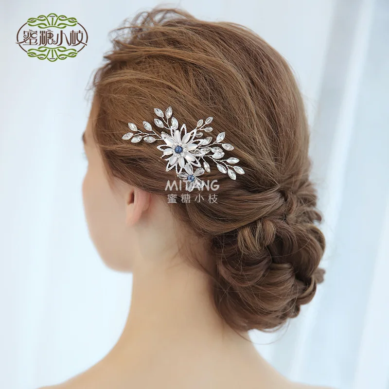 

S8109 Hot Selling Bride Headdress Wedding Dress Crystal Comb Hair Comb Wedding Dinner Headdress