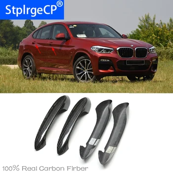 

High Quality For BMW x4 x4M G02 2019 2020 Car Accessories Carbon Fiber Auto Door Handle Knob Exterior Trim Covers