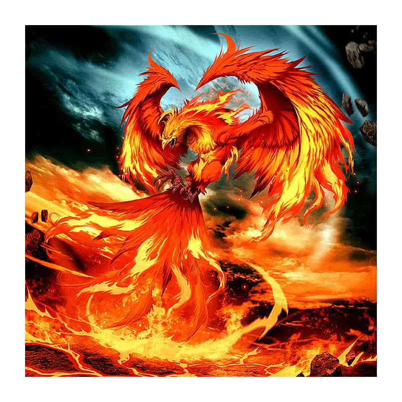 Full Square/Round drill Diamond Embroidery Bird Phoenix 5D DIY Painting Cross Stitch Rhinestone Mosaic | Дом и сад