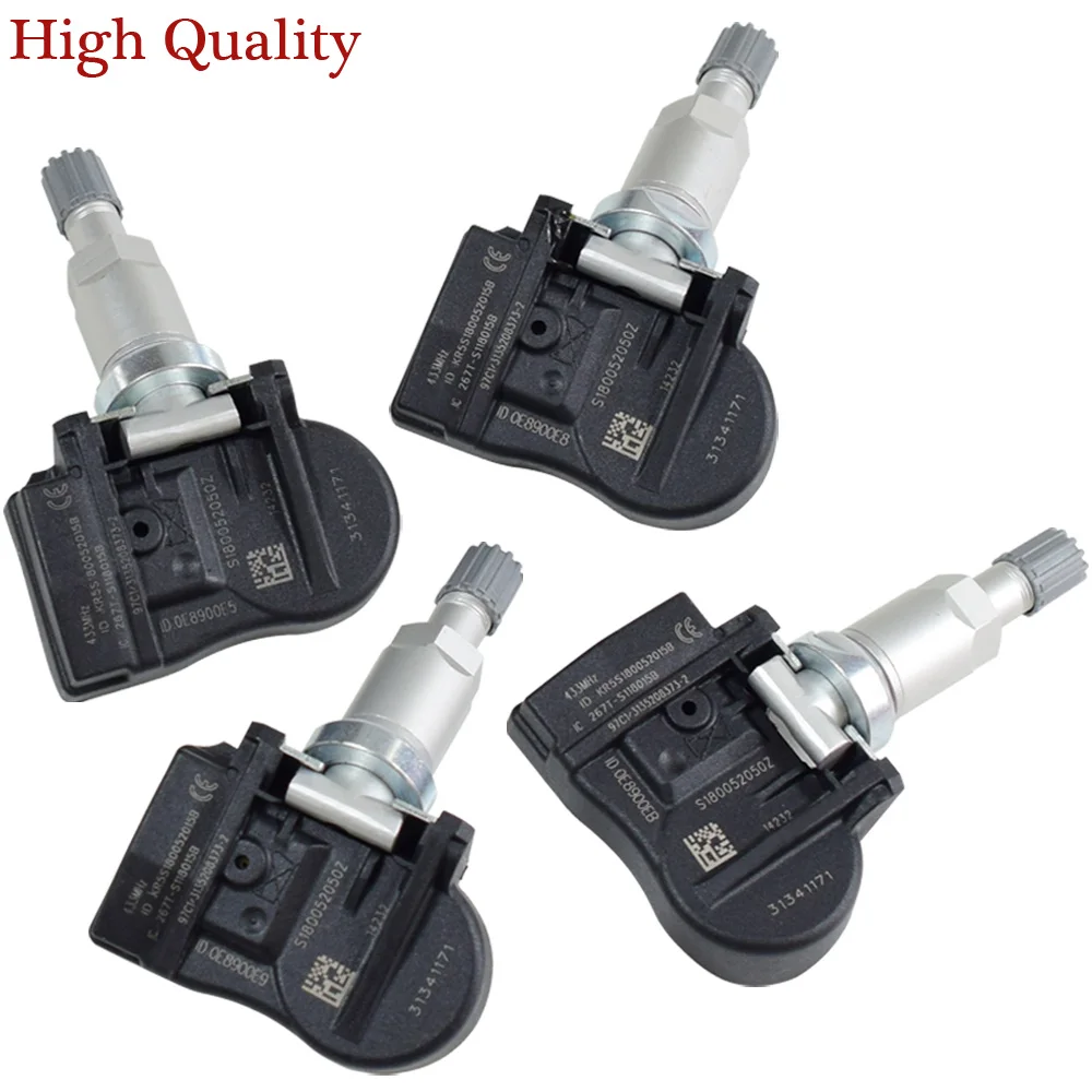 4 шт. TPMS сенсор датчик давления в шинах для Volvo V40 V50 V60 V70 C30 C70 31341171 31341893 433 МГц датчик давления в шинах