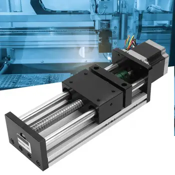 

100mm Effective Travel 1610 Ball Screw Guide Rail Sliding Table + Nema23 57 Stepper Motor System linear rails and bearings