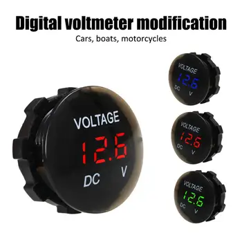

DC 12V-24V Digital Panel Car Voltmeter Voltage Meter Tester Led Display for Car Auto Motorcycle Boat ATV Truck Refit Accessories