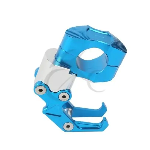 Универсальный держатель для бутылки для мотоцикла, мотоцикла, шлема с ЧПУ, крючок из алюминиевого сплава - Цвет: Blue