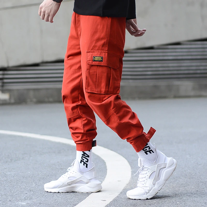 Streetwear Camouflage Jogger Pants Men Loose Fit Ankle Banded Korea Style Hip Hop Pants Multi Pocket 5