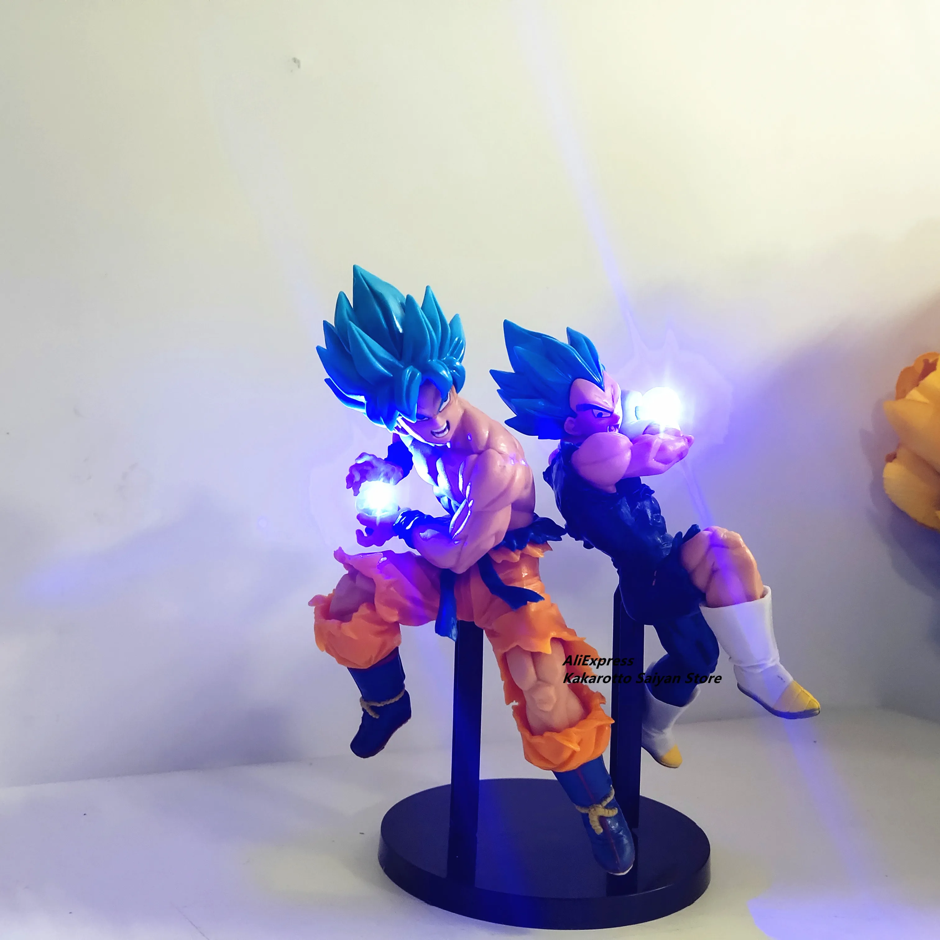 Dragon Ball и Super Goku Вегета Бог Led камехамеха фигурки Dragon Ball Z Аниме, Вегета ГОКу Супер Saiyan синий фигурка игрушки