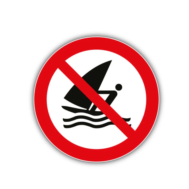 

Interesting Car Sticker Warning No Windsurfing Stop Motorcycle Accessories KK Vinyl Cover Scratches Waterproof PVC 12cm X 12cm