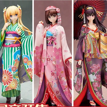 

Misaki Kurehito Kimono Kato megumi Kasumigaoka utaha Spencer Eriri Sexy girls PVC adult Action Figures Collection Model Doll Toy