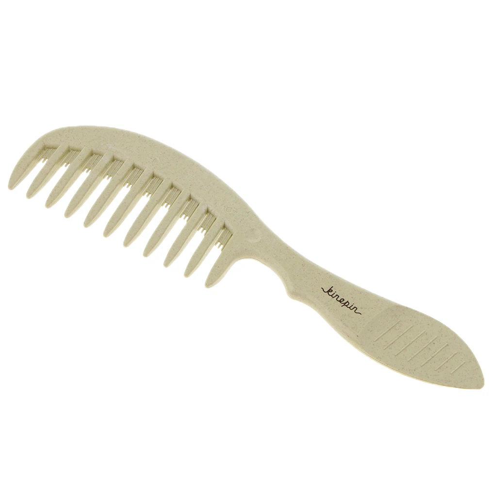 Detangle Combs Hairstyle Hairdressing Dyeing Wide Tooth Hairbrush