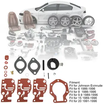 

Carburetor Rebuild Carb Repair Refurbishment Kit For Johnson Evinrude 6 8 9.9 15 20 HP 0439073 Car Replacement Accessories