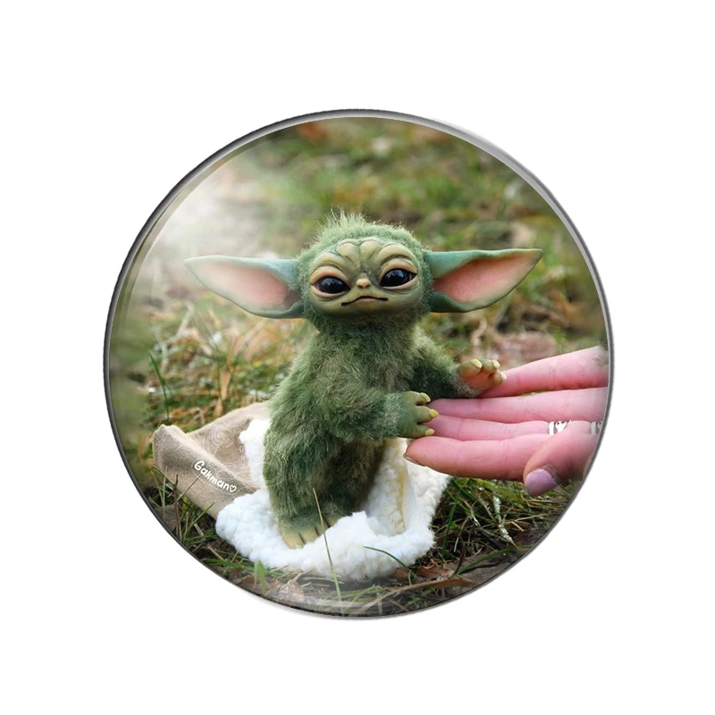 Очаровательные детские животные Yoda 8 мм/10 мм/12 мм/18 мм/20 мм/25 мм Круглые Стеклянные