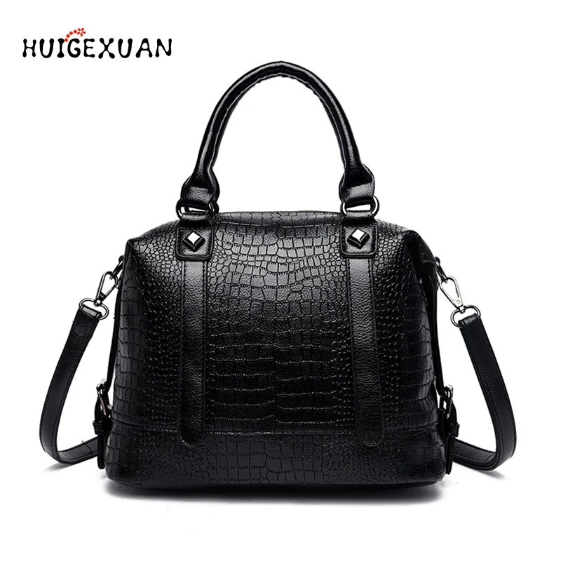

New Women Luxury Leather Bag High Quality Zipper Women's Handbags Famous Designer Vintage Female Shoulder Bags Handbag Sac a min
