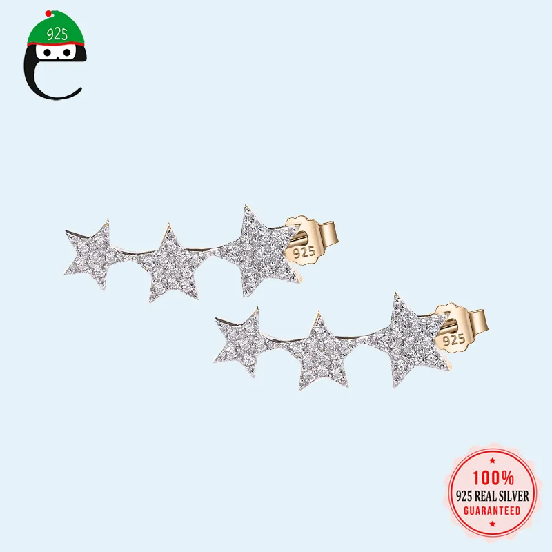 Новые маленькие 925 пробы Серебряные подвесные серьги-гвоздики серьги для женщин Звезда Крест Сердце шар срез очарование маленькие серьги-гвоздики XY900