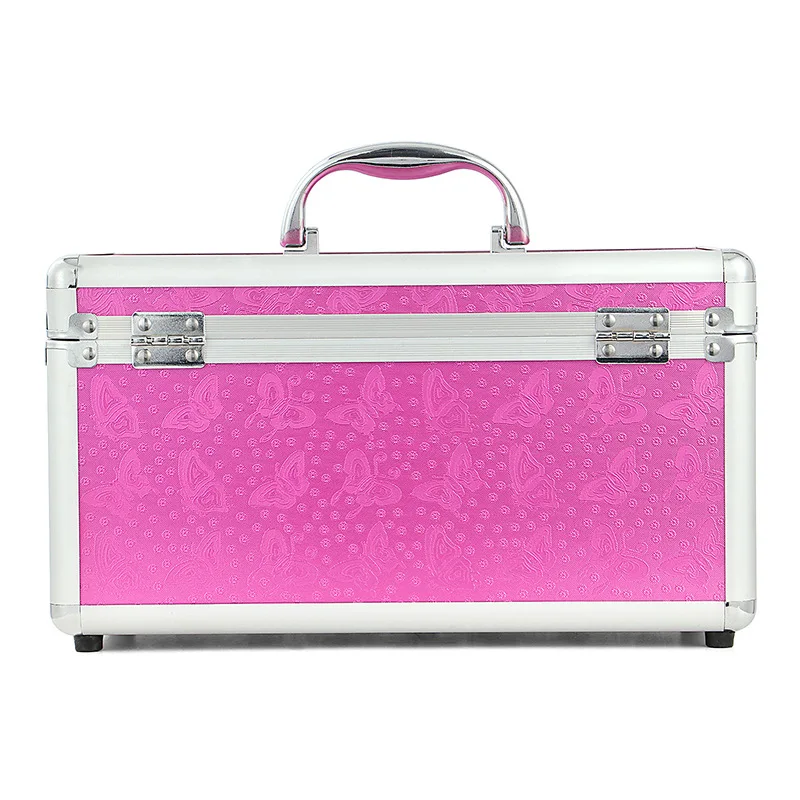 Чехол для макияжа из алюминиевого сплава коробка косметики хранения ювелирных