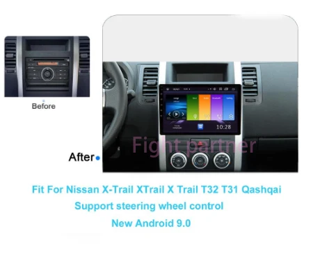 Clearance 2.5D+IPS Car Radio Multimedia DVD Player Navigation GPS Android 9.0 For Nissan X-Trail XTrail X Trail T32 T31 Qashqai 1