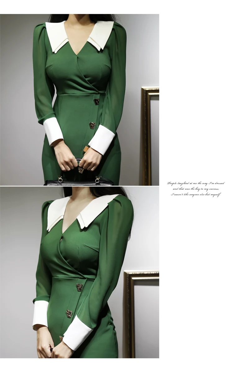 2022 فستان بسيط بابه واكمام طويله تصاميم كوريه جديد فساتين العيد لعام