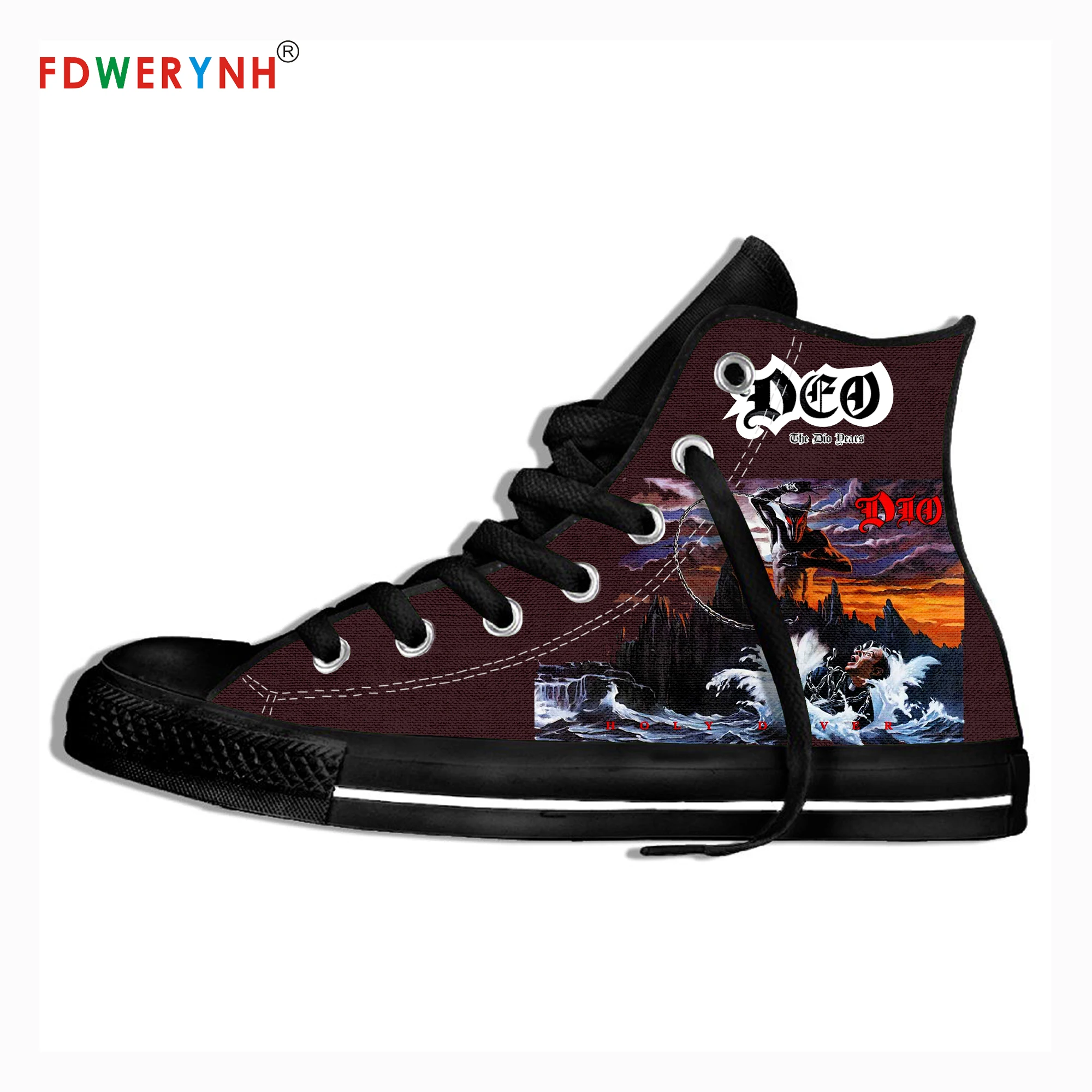 

Men's Casual Shoes Dio Band Most Influential Metal Bands of All Time 3D Pattern Logo Men Shoes