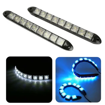 

2PCS 9 LED Car Daytime Running Lights Super Bright Auto Car DRL Daylight Driving Light Fog Light Lamp White Car Styling DC 12V