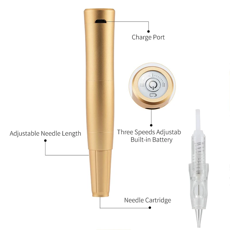 Wireless PMU Machine Tattoo Pen Kit Professional Microshading Machine Supplies Tattoo Device for Permanent Makeup Lips Eyebrow