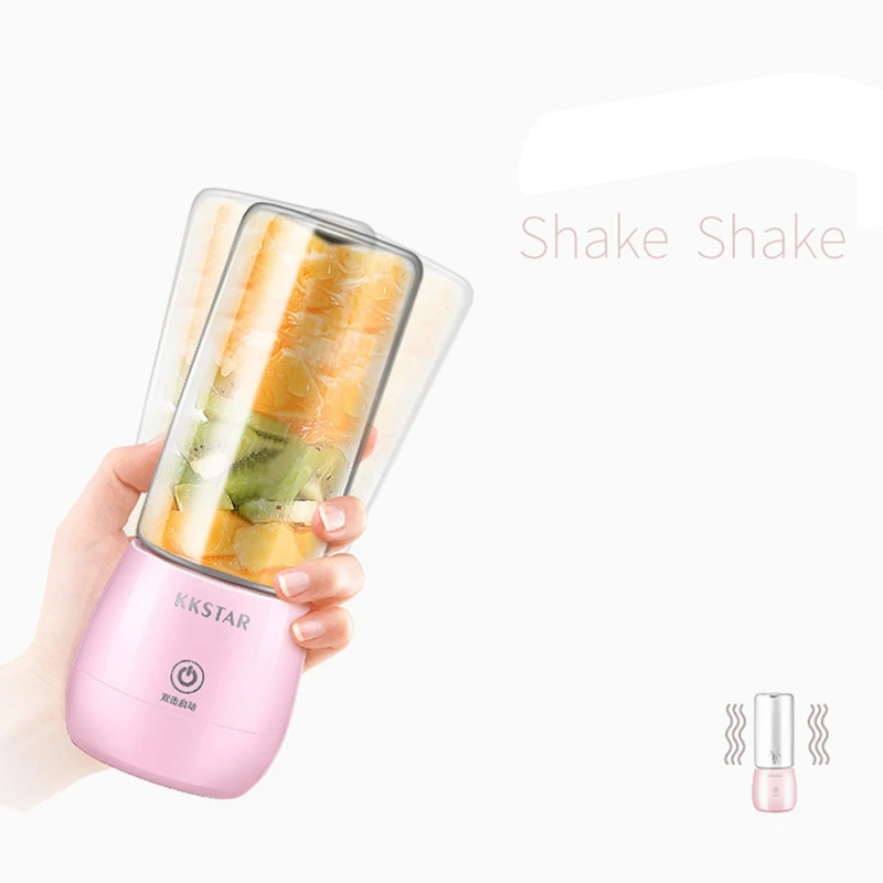 Бытовая USB электрическая соковыжималка с зарядкой портативная кухонная Мелкая