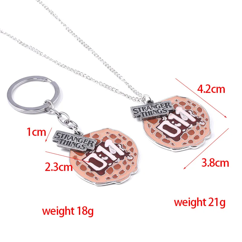 Новая мода странные вещи ожерелье Шарм Eleven вафли кулон 011 светящийся Алфавит настенная лампа