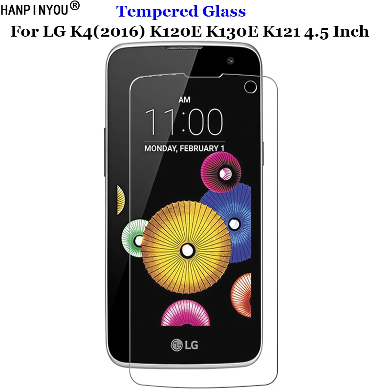 Защитная пленка для экрана LG K4 (2016) закаленное стекло 9H 2.5D Premium LTE K120e K130e K121 4 5&quot |