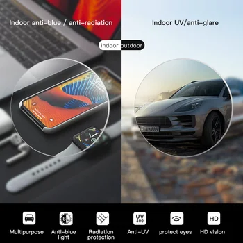 

BERTHA 1.56/1.61/1.67 Anti Blue Light Lens Miopia/Hyperopia Progressive Prescription Computer Glasses 2 pieces/1 par JP-WSFLG