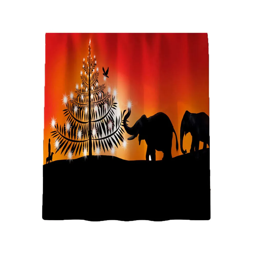 

1 Pc Shower Curtain Waterproof Charming Decor Curtain Bathing Curtain For Bathroom Kitchen