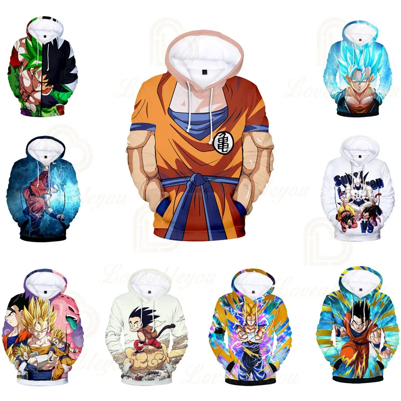 

Dragon Ball Z 3D Hoodies Men/Women Hot Sale Harajuku Style Sweatshirt Dragon Ball Anime Hoodie Pullover Streetwear