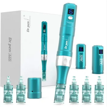 

Dr. Pen Ultima A6S Professional Microneedling Pen Electric Wireless Derma Auto Pen Face Body with 6 Pcs Cartridges