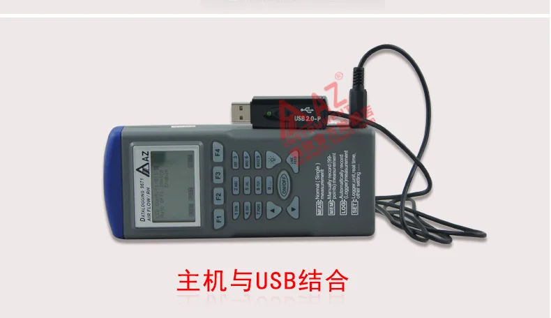 AZ-9671 скорость воздуха, объем, влажность, температура, тестер температуры влажной лампы