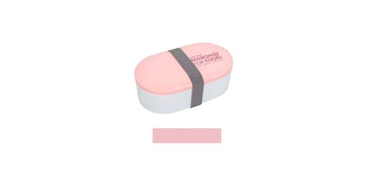 P-Pink Герметичный Ланч-бокс для микроволновки путешествия Туризм офис высокой емкости контейнер для еды портативный держать свежий двухслойный контейнер для обеда ребенку - Цвет: P-Pink