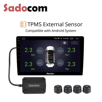 

USB Android TPMS tire pressure monitor Android navigation pressure monitoring alarm system wireless transmission TPMS
