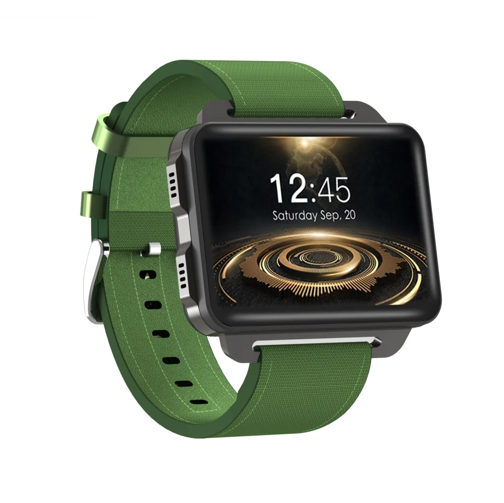 Green DM99 Android Смарт часы телефон 1 ГБ 16 ГБ 1200 мАч батарея 130 Вт камера gps wifi MP4 3g Smartwatch поддержка SIM профессиональные часы - Цвет: Green