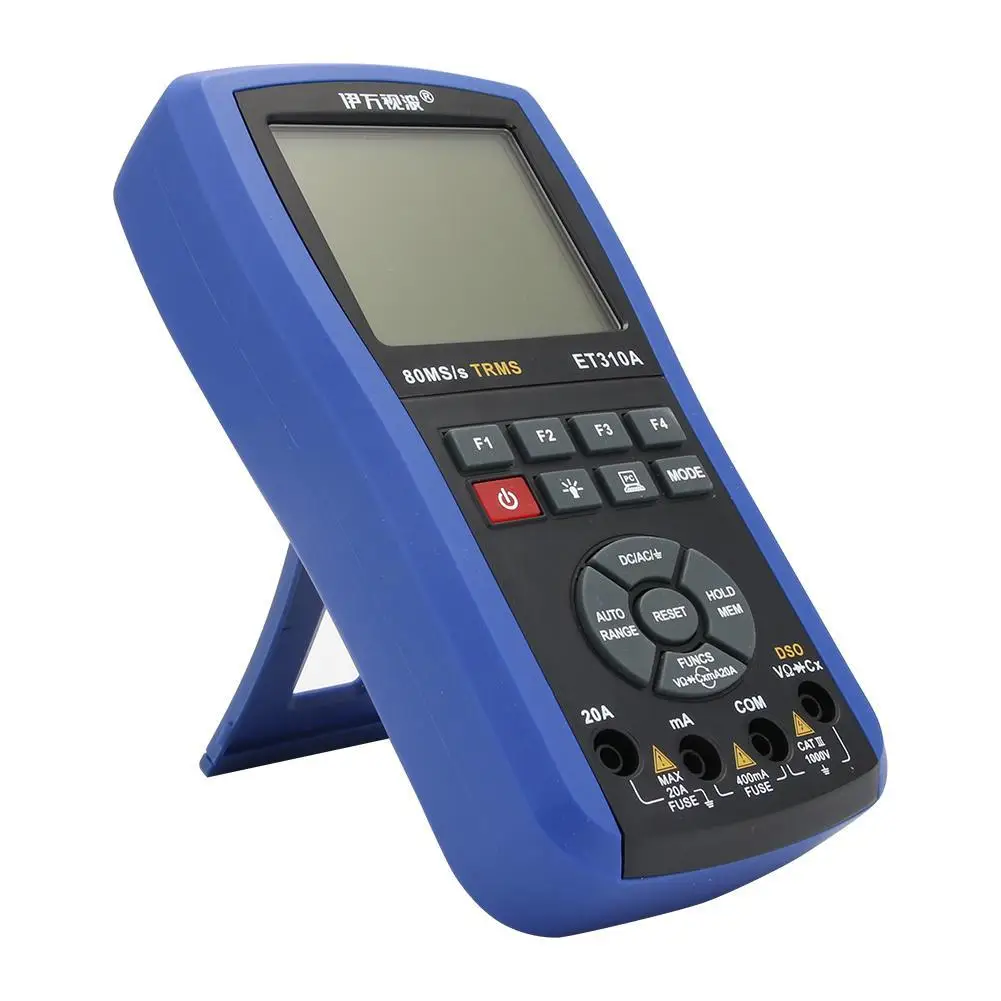 2 в 1 ET310A портативный осциллограф Scopemeter Цифровой мультиметр 10 МГц 80MSa