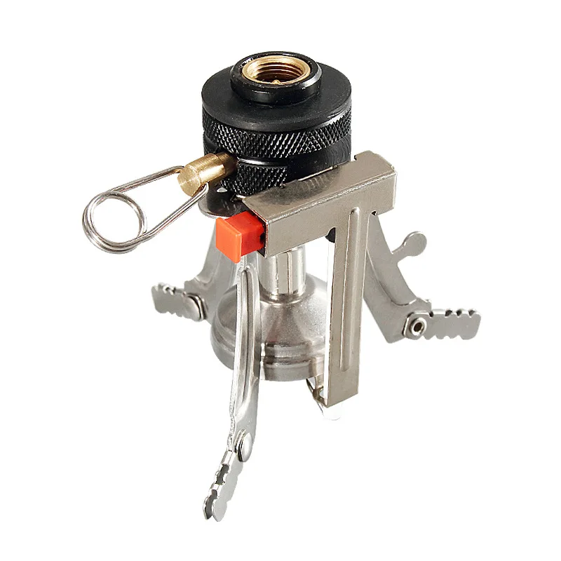 MENFLY Butane Gas Cylinder Adapter Mini Burner Outdoor Lighter for Camping Stove Equipment Portable Triangle Picnic Gas Cooker