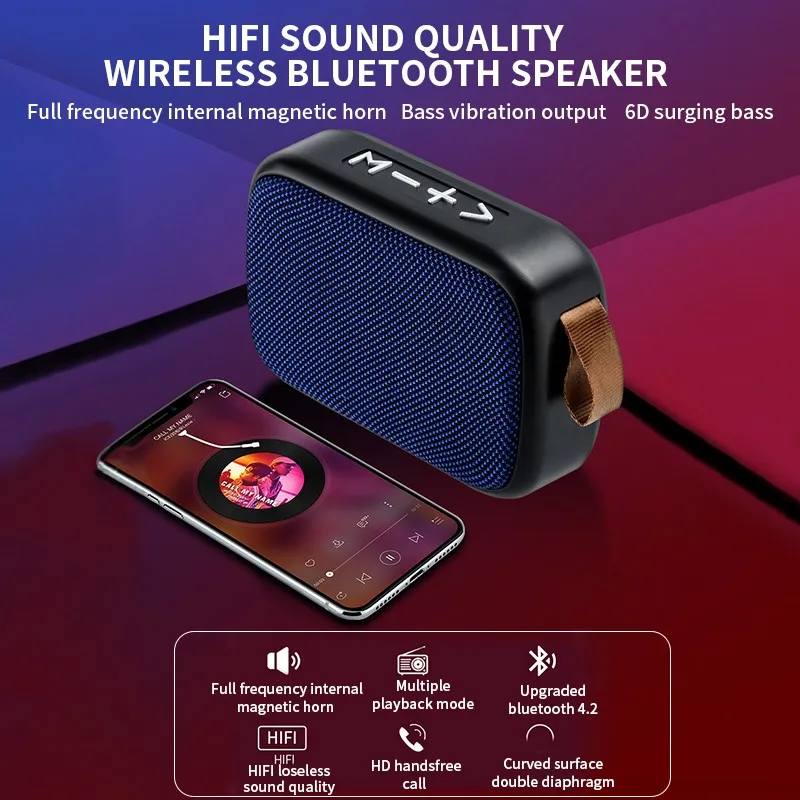YX Q106 портативная беспроводная Bluetooth мини колонка музыкальная Портативная для