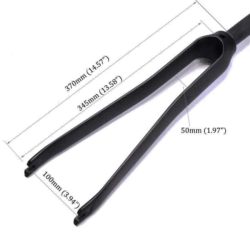 EC90 700C Fork Carbon Fiber Road Bike Fixed Gear Threadless Carbon Fork Straight Steerer Rigid Front Forks 1-18 Superlight (4)
