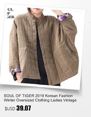SOUL OF TIGER зимняя теплая Дамская одежда корейские женщины моды негабаритных Длинные стеганые пальто повседневные с капюшоном плотные куртки