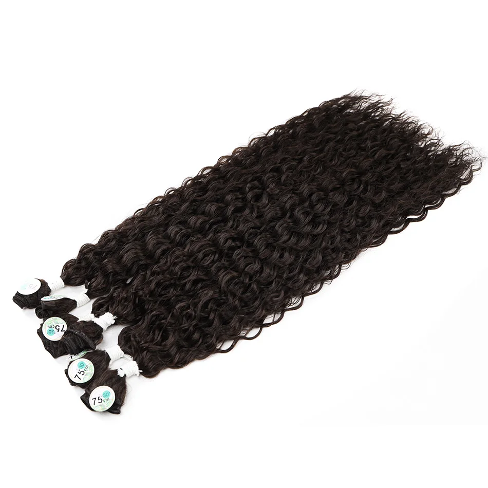 Meepo-Ombre Afro Curly Pacotes de cabelo sintético,