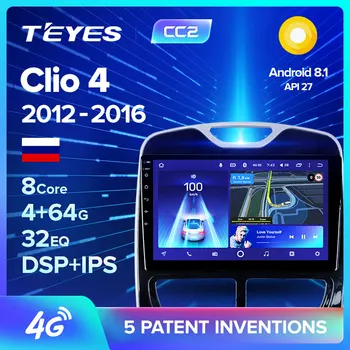 

TEYES CC2 For Renault Clio 4 BH98 KH98 2012 - 2016 Car Radio Multimedia Video Player Navigation GPS Android 8.1 No 2din 2 din dvd