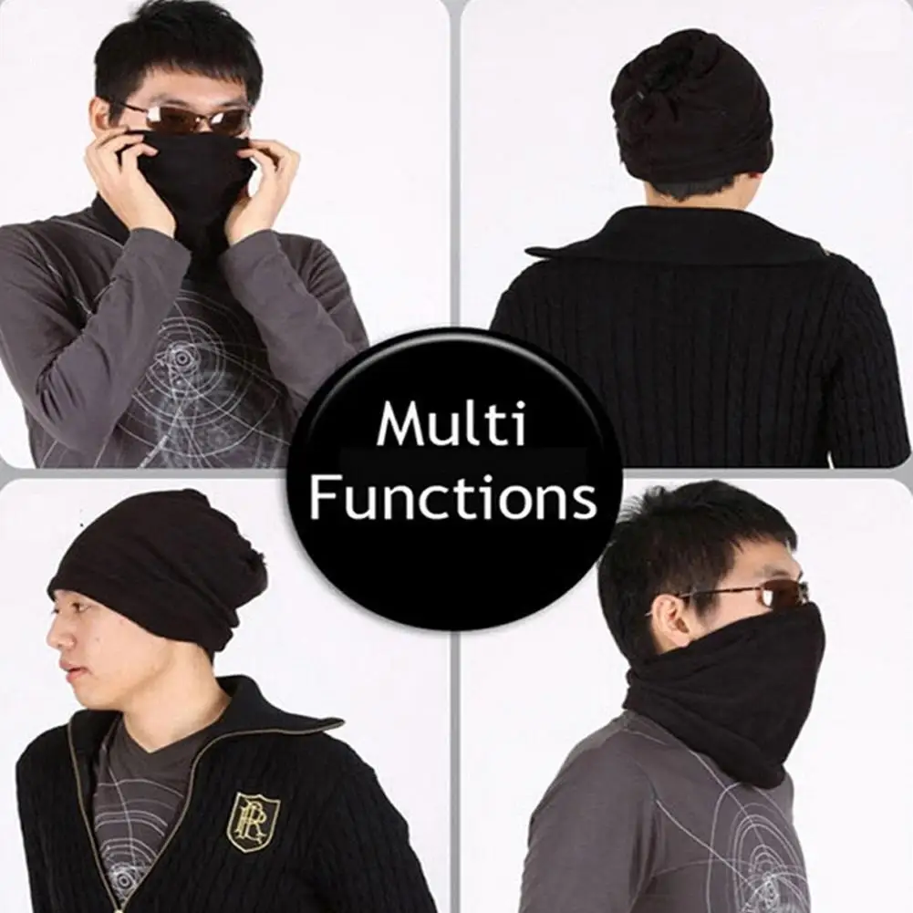 Унисекс шапки бини лыжный Снуд шарф для женщин и мужчин термальный весна шеи