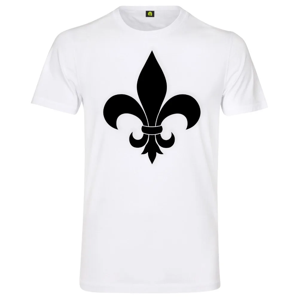 Fleur De Lys ФУТБОЛКА | Лис цветок Blume Лилия Leben новый летний стиль мужская повседневная