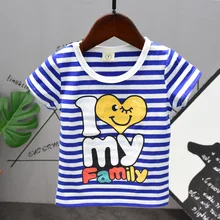 Zhao Overflow Childrenswear Summer Children New Style Stripe Short Sleeve Aa503 with Bermuda Shorts Aq851
