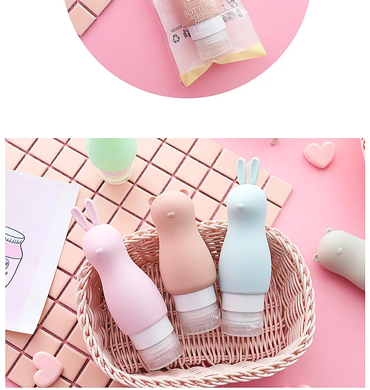 Household Travel Supplies Washed Storage Bottle Set Shampoo Shower Gel Food Grade gui jiao ping Storage Empty Bottle