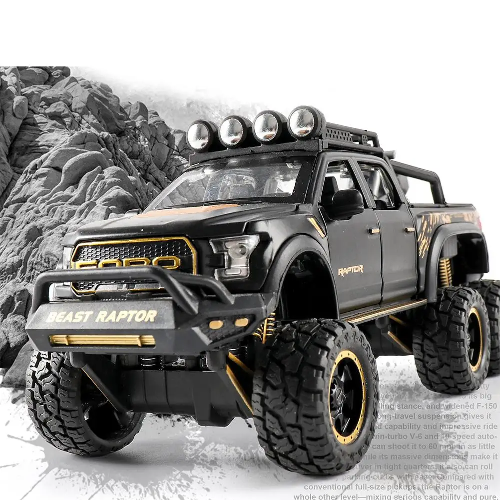 Kuulee 1:28 Ford Raptor внедорожная модель автомобиля детский возвратный силовой