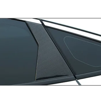 

6 Pieces Carbon Fiber Black Door Post Decoration For Honda Civic Cars 2016-2020 Ten Generation Civic